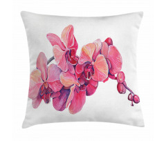 Pink Blossoms on a Branch Pillow Cover