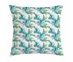 Floral Watercolor Nature Pillow Cover