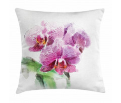 Floristry Art Watercolors Pillow Cover