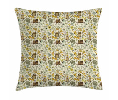 Nostalgic Floral and Romantic Pillow Cover