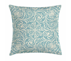 Vintage Floral Curls Pillow Cover