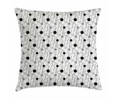 Streamlines and Circles Pillow Cover