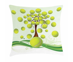 Tennis Balls Pattern Pillow Cover