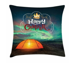 Aurora Borealis Tent Pillow Cover