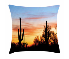 Desert Cactus Wild West Pillow Cover