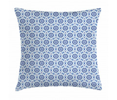 Abstract Flower Motif Pillow Cover