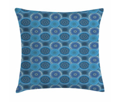 Vintage Blue Asian Pillow Cover