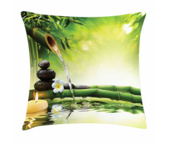 Meditation Stones Bamboo Pillow Cover