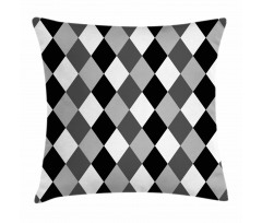 Black and White Rhombus Pillow Cover