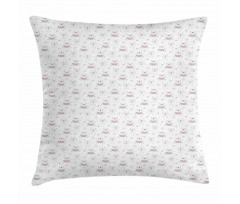 Doodle Kittens and Watermelon Pillow Cover