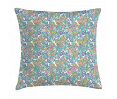 Exotic Monstera Leaf Pattern Pillow Cover