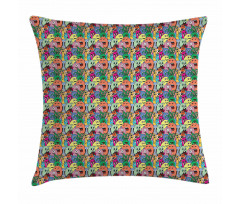 Cartoon Monsters Childish Pillow Cover