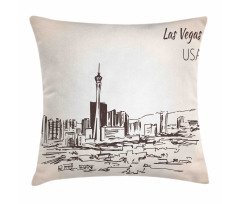Nevada State Hand Drawn Pillow Cover
