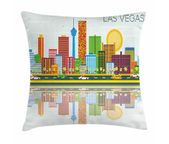 Skyline of Nevada City Pillow Cover