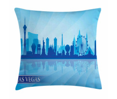 American City Silhouette Pillow Cover