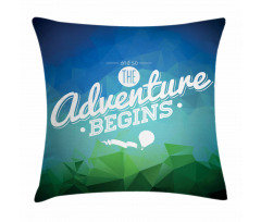 Polygonal Composition Shapes Pillow Cover