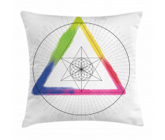 Rainbow Triangle Pillow Cover