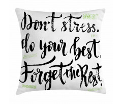 Do Not Stress Do Your Best Pillow Cover
