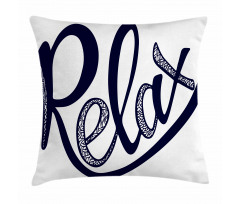 Calligraphic Font Pillow Cover