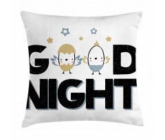 Night and Nesting Eggs Pillow Cover