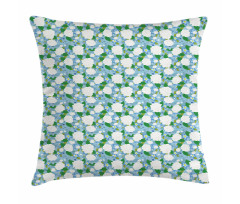 Refreshing Flowers and Birds Pillow Cover