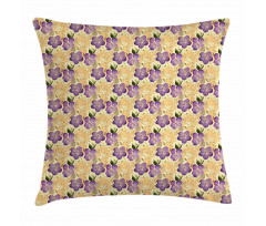 Romantical Purple Orchids Pillow Cover