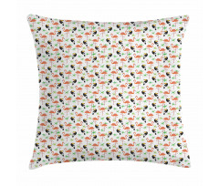 Exotic Flamingo and Toucan Pillow Cover