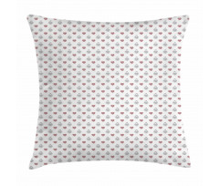 Hearts Built-in Pomegranate Pillow Cover