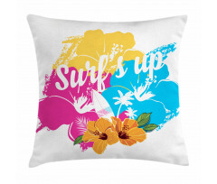 Hawaii Hibiscus Flower Pillow Cover