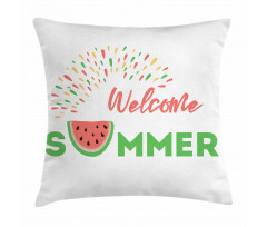 Welcome Summer Theme Pillow Cover