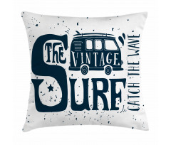Vintage Surf Mini Van Pillow Cover