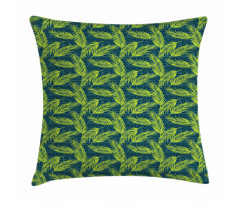 Palms on Aztec Background Pillow Cover