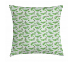 Falling Pine Tree Branches Pillow Cover