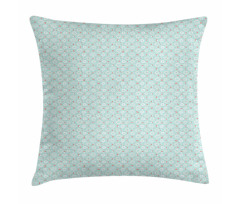 Pastel Doodled Circles Pillow Cover