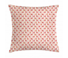 Feminine Floral in Pink Tones Pillow Cover