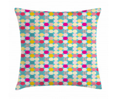 Polka Dots with Stripes Pillow Cover