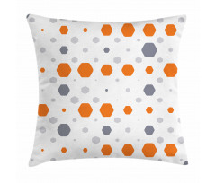 Abstract Hexagons Pattern Pillow Cover