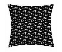 Xoxo Brush Stroked Text Pillow Cover