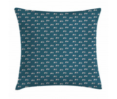 Dashed Rain Background Pillow Cover