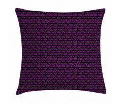 Retro Funky Xoxo Lettering Pillow Cover