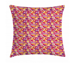 Contemporary Mosaic Motif Pillow Cover