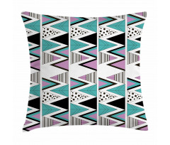 80s Memphis Zigzag Pillow Cover