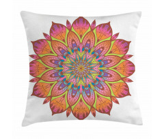 Flourishing Flowers Pattern Pillow Cover