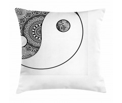 Traditional Ying Yang Sign Pillow Cover