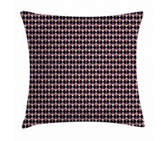 Boho Argyle Scribbled Retro Pillow Cover