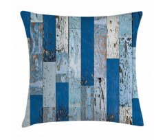 Old Rough Planks Cabin Pillow Cover