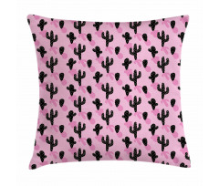Cartoon Style Mexican Flora Pillow Cover