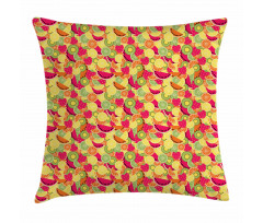 Orange Watermelon Strawberry Pillow Cover