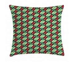 Rhombus and Dashed Lines Pillow Cover