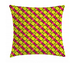 Circles in Vivid Tones Simple Pillow Cover